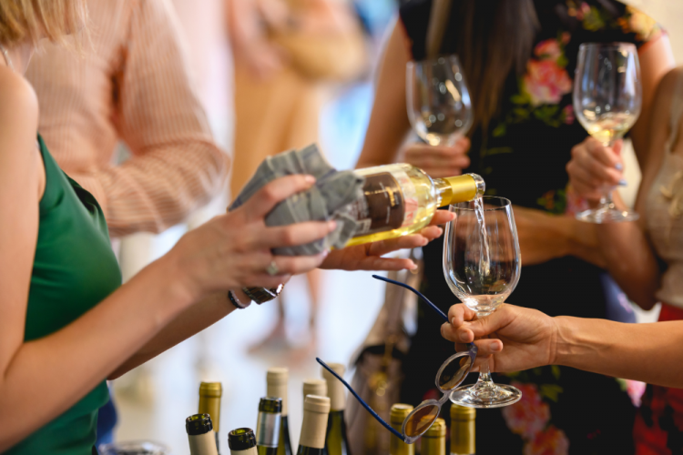 wine tasting and wine samples