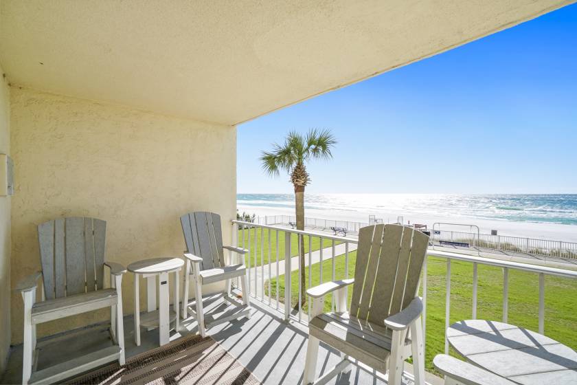 balcony view of panama city beach in florida