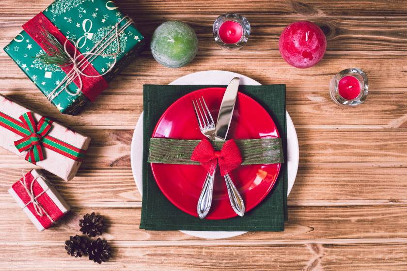 christmas dining restaurant dinner table holiday