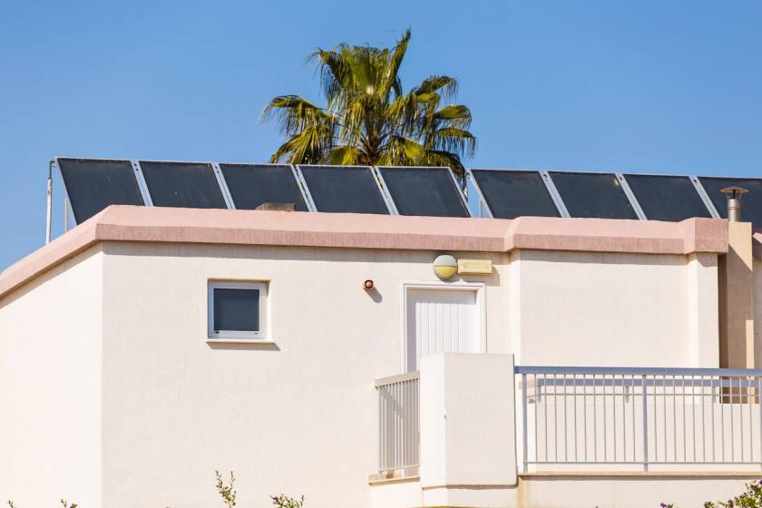 eco-friendly solar panel installation for renovation or makeover of vacation rental beach condo in florida