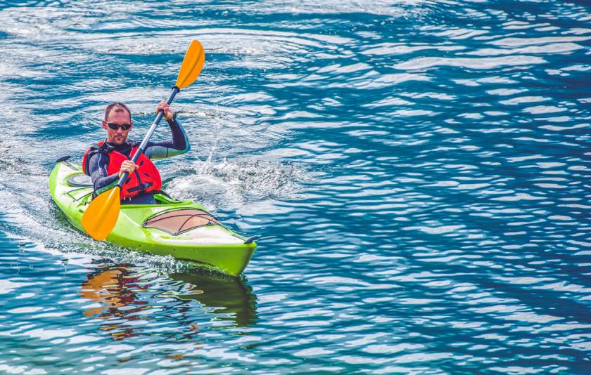 Kayaking water sports