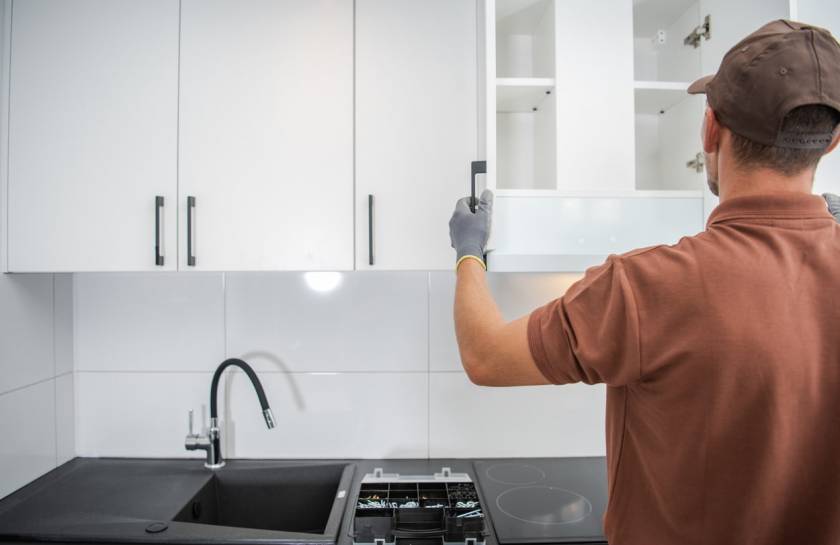 renovation of kitchen on a vacation rental or beach condo