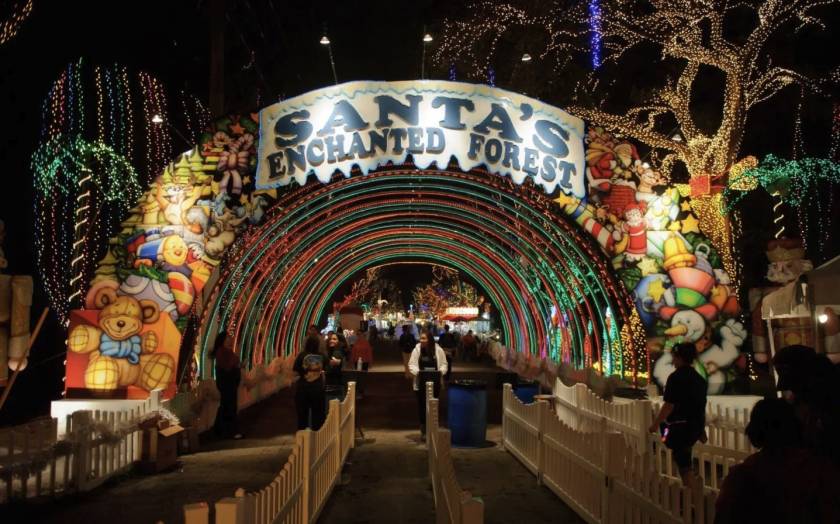 santa's enchanted forest, miami florida, christmas in miami, miami christmas events, theme parks in miami, santa enchanted forest