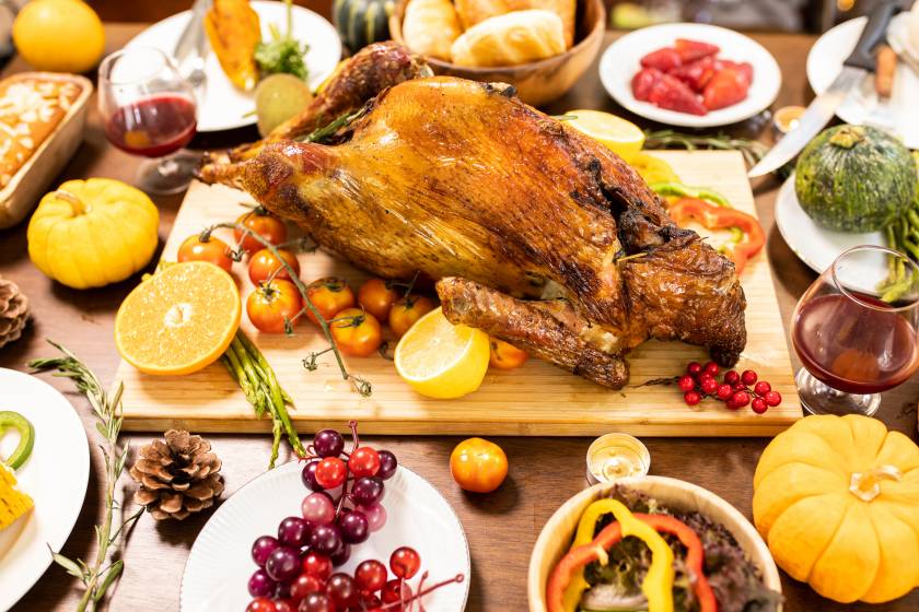 thanksgiving dinner turkey kitchen meal